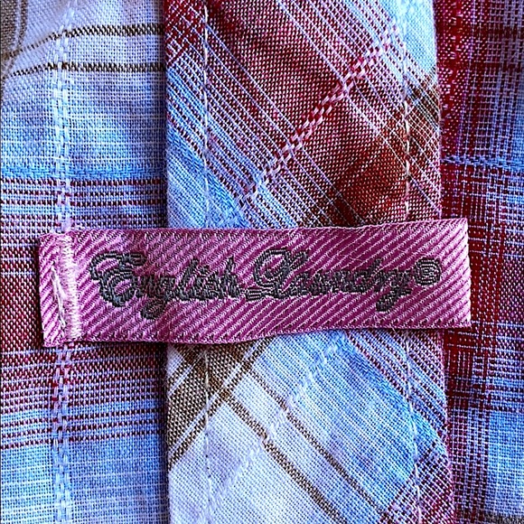 English laundry embroidered button down shirt sz M - Picture 7 of 14